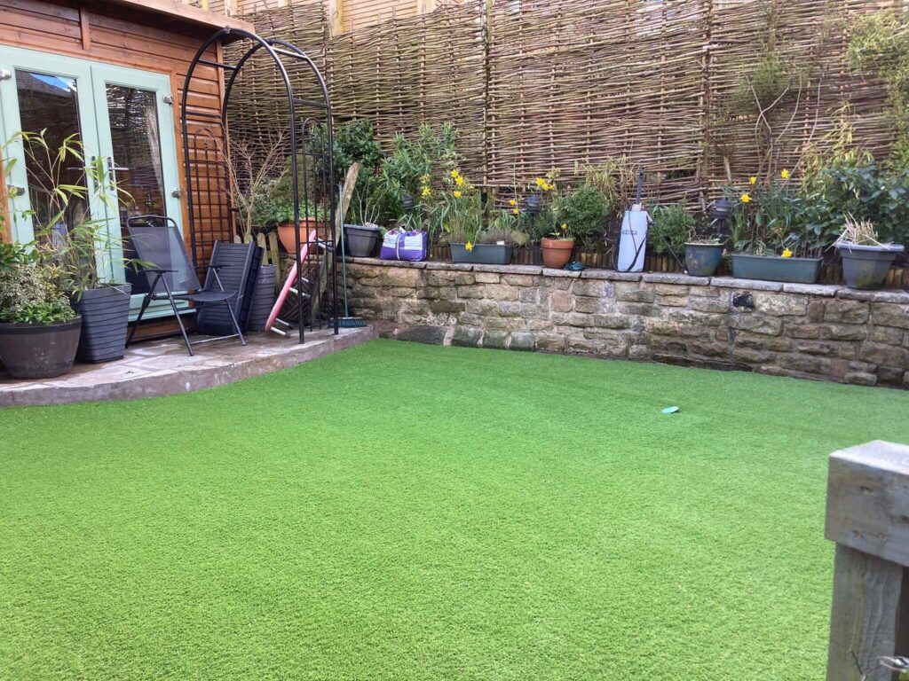 Photo of the home away from home with fresh artificial grass.