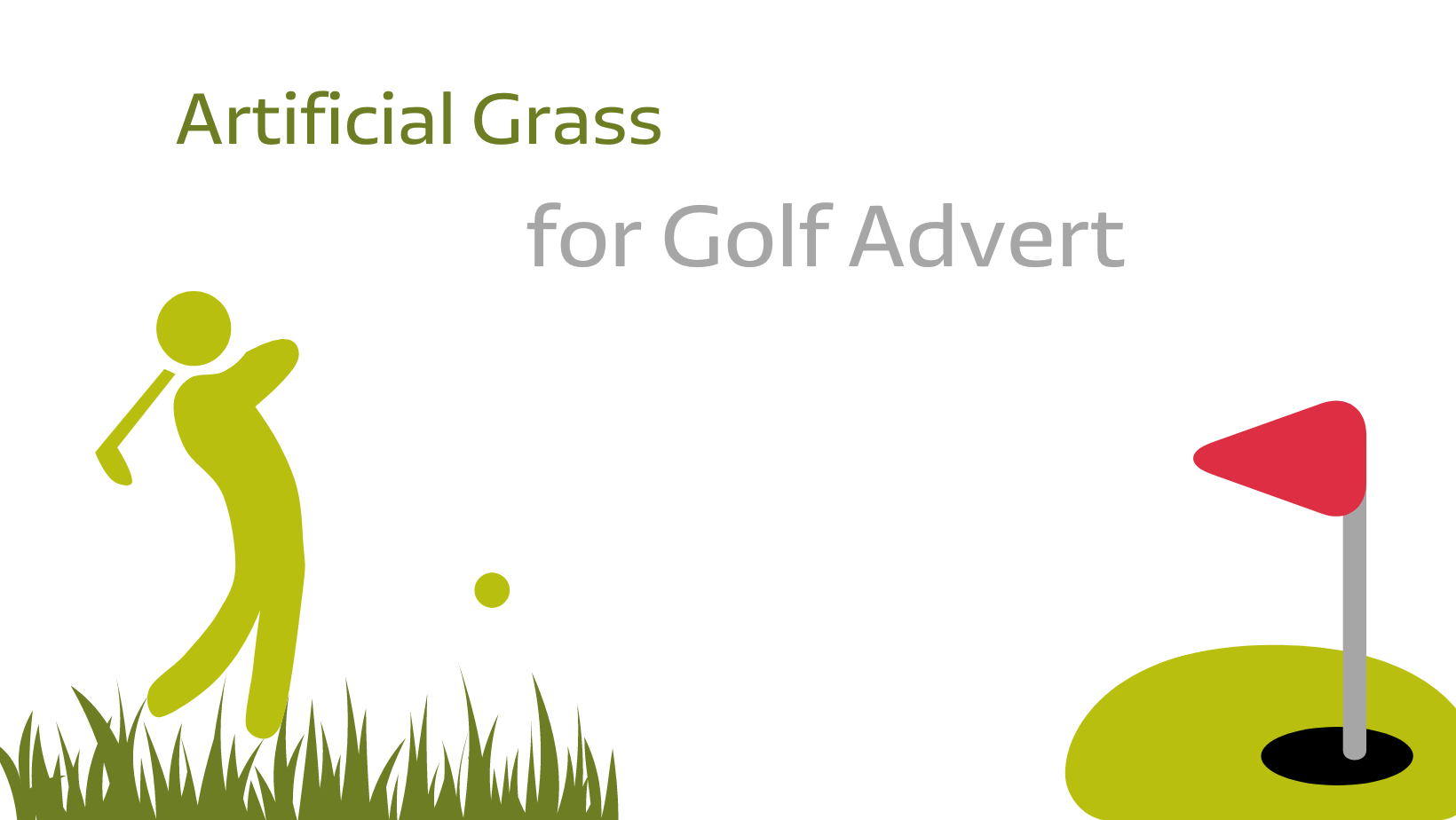 Artificial Grass for Golf Advert