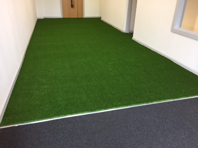 artificial grass in office space